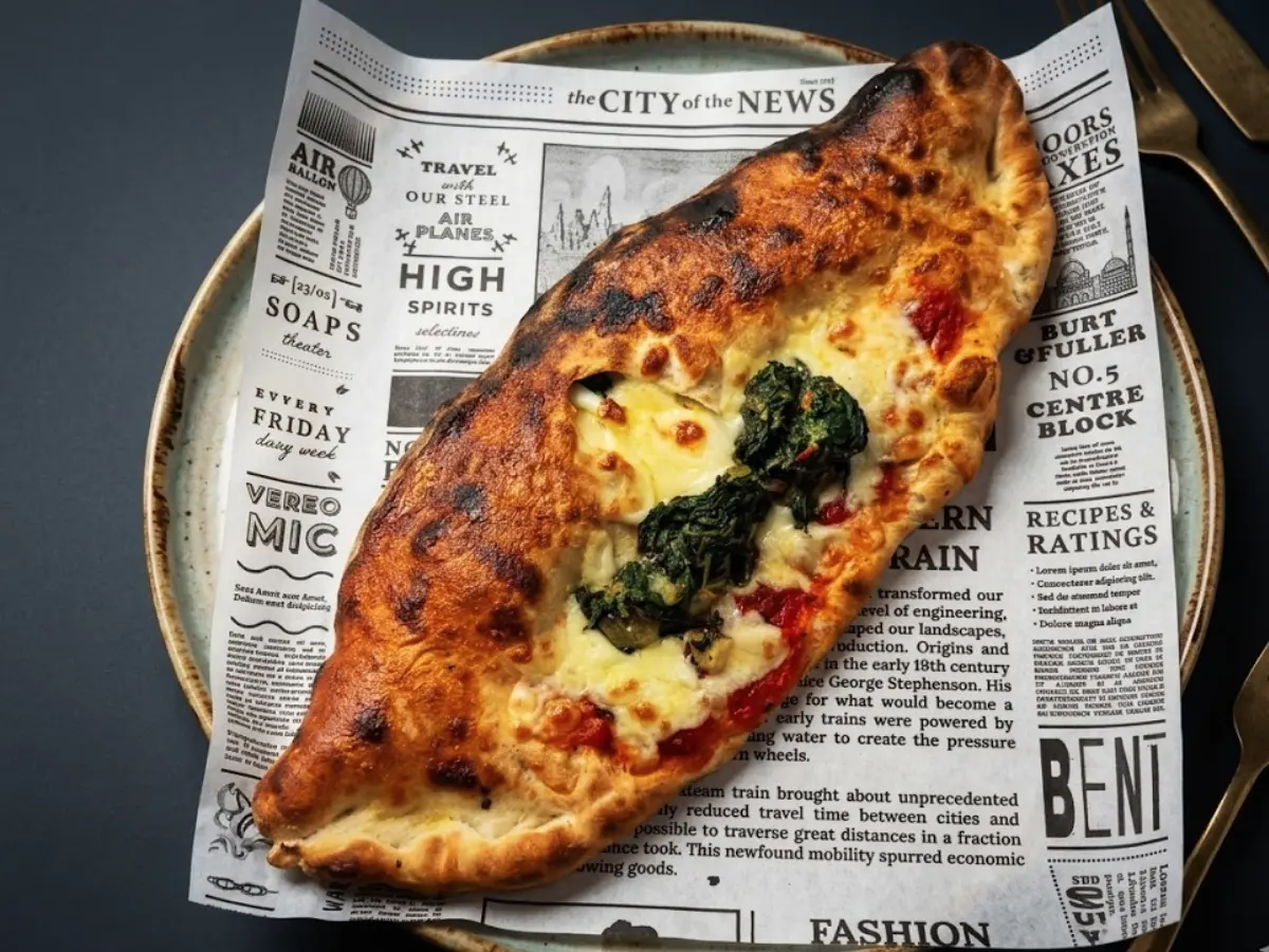 Calzone de espinaca
